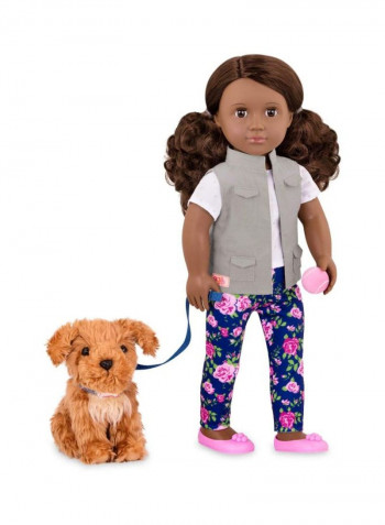 Malia With Poodle Fashion Doll And Accessories Set BD31202Z 18inch