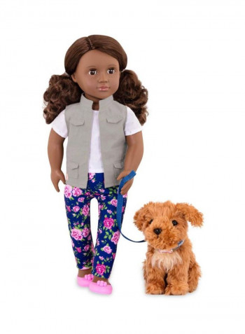 Malia With Poodle Fashion Doll And Accessories Set BD31202Z 18inch