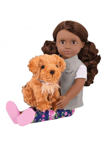 Malia With Poodle Fashion Doll And Accessories Set BD31202Z 18inch