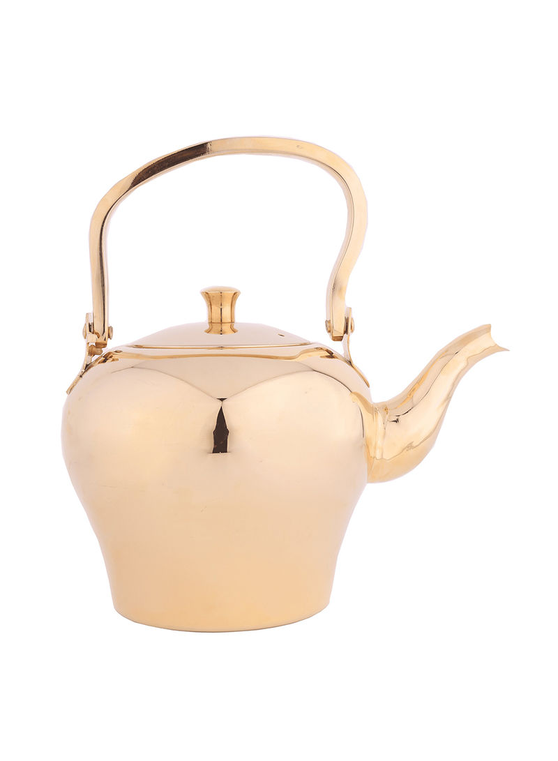 Stainless Steel Tea Kettle Gold 1.6L