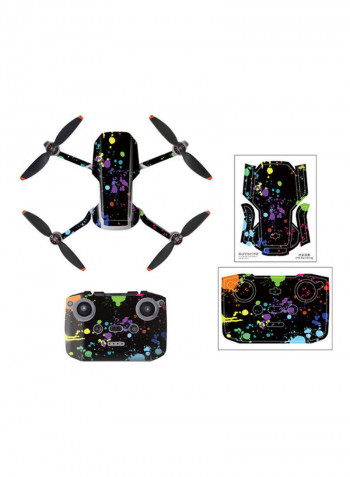 Compatible with DJI Mavic Mini 2 RC Waterproof Decal Skin Controller Drone Sticker 17.80 x 13.10 x 1.00cm