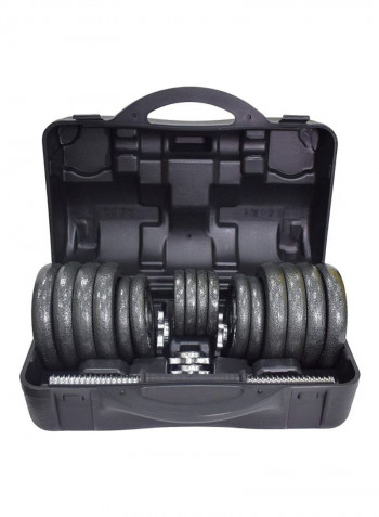 23-Piece Cast Iron Dumbell Set 30kg