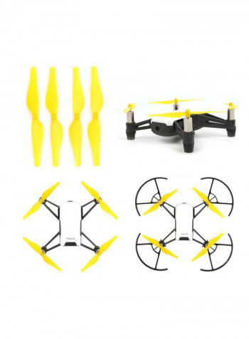 4pcs Quick Release/Lock Propellers CCW CW Props Blades For DJI Tello Mini Drone Yellow