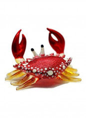 Aquarium Metallic Crab Figure