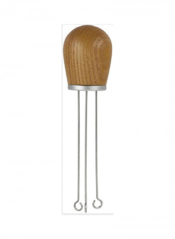 Stainless Steel Coffee Tamper Brown/Silver 5.47x1.25inch