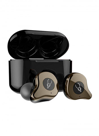 E12 TWS Bluetooth In-Ear Headphones With Mic Coffee