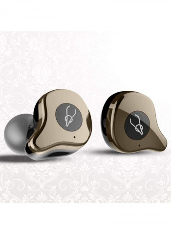 E12 TWS Bluetooth In-Ear Headphones With Mic Coffee