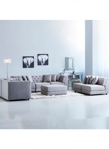 Emotion Ottoman Light Grey