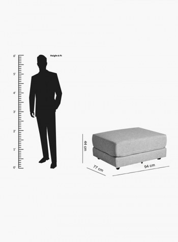 Emotion Ottoman Light Grey