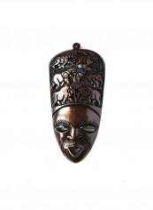 Wooden Lady Mask Wall Mount Brown 20x10inch reviews Wooden Lady Mask Wall Mount Brown 20x10inch