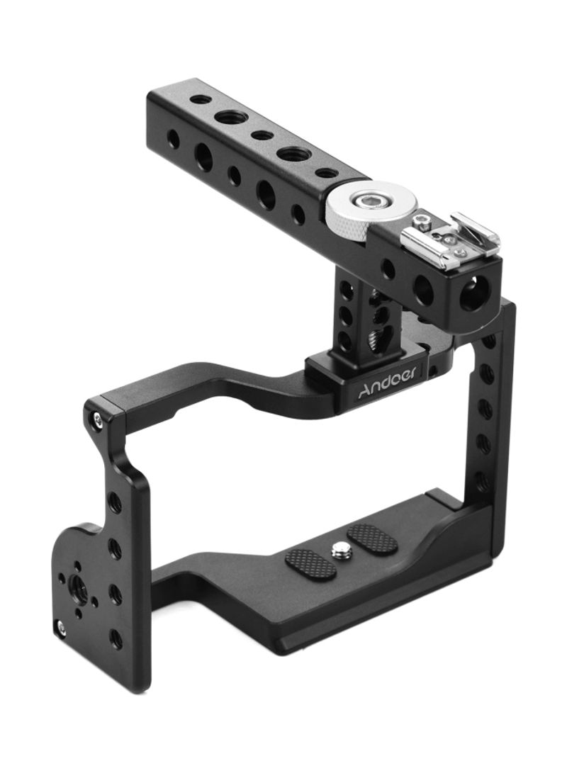 Professional Video Camera Cage For Sony A6600 Black