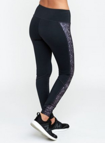 VA Stretchable Leggings Black/Grey