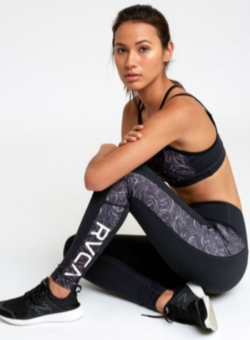 VA Stretchable Leggings Black/Grey