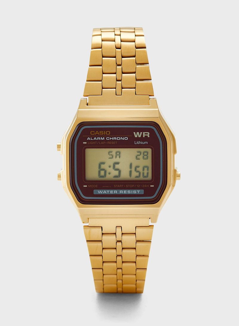 Digital Watch Gold