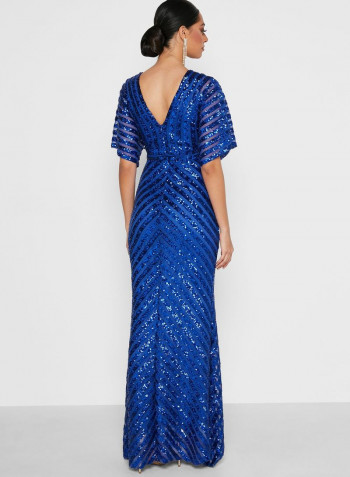 Fashionable Maxi Dress Blue