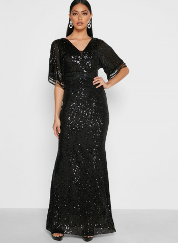 Stylish Comfortable Maxi Dress Black