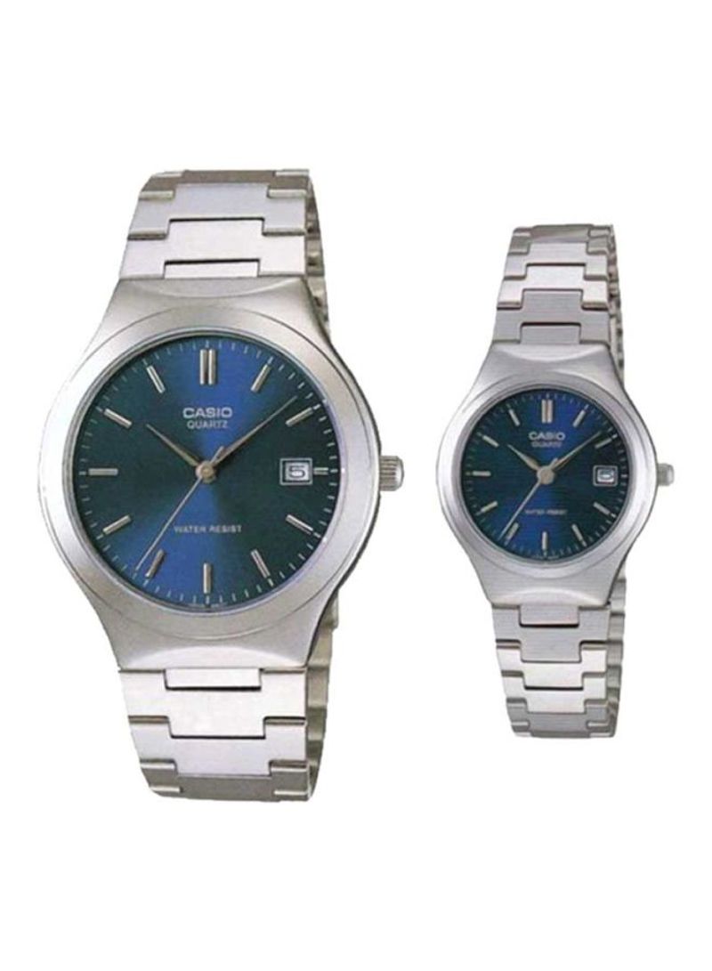 2-Piece Water Resistant Analog Watch MTP/LTP-1170A-2A