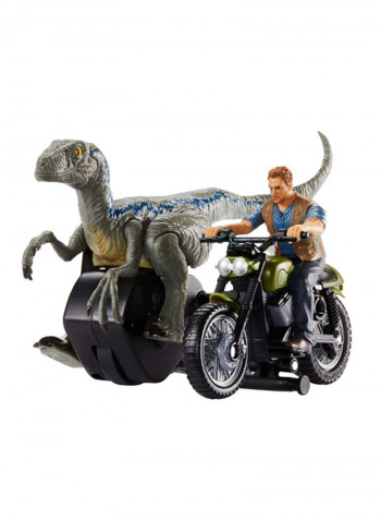 Rip-Run Dinos: Owen And Motorcycle Toy Figure FMM34