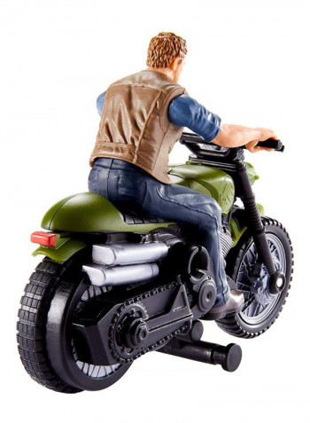 Rip-Run Dinos: Owen And Motorcycle Toy Figure FMM34