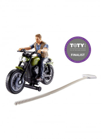 Rip-Run Dinos: Owen And Motorcycle Toy Figure FMM34