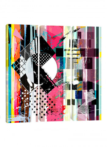 3-Piece Canvas Print Chess Wall Art Multicolour 100 x 100 x 3.5centimeter