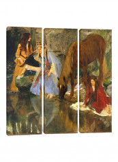 3-Piece Canvas Print Portrait Of Mlle Fiocre Wall Art Multicolour 100 x 100 x 3.5centimeter