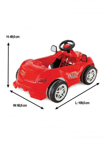 Speedy Pedal Ride-On Car 109.5x60.5x49.5centimeter
