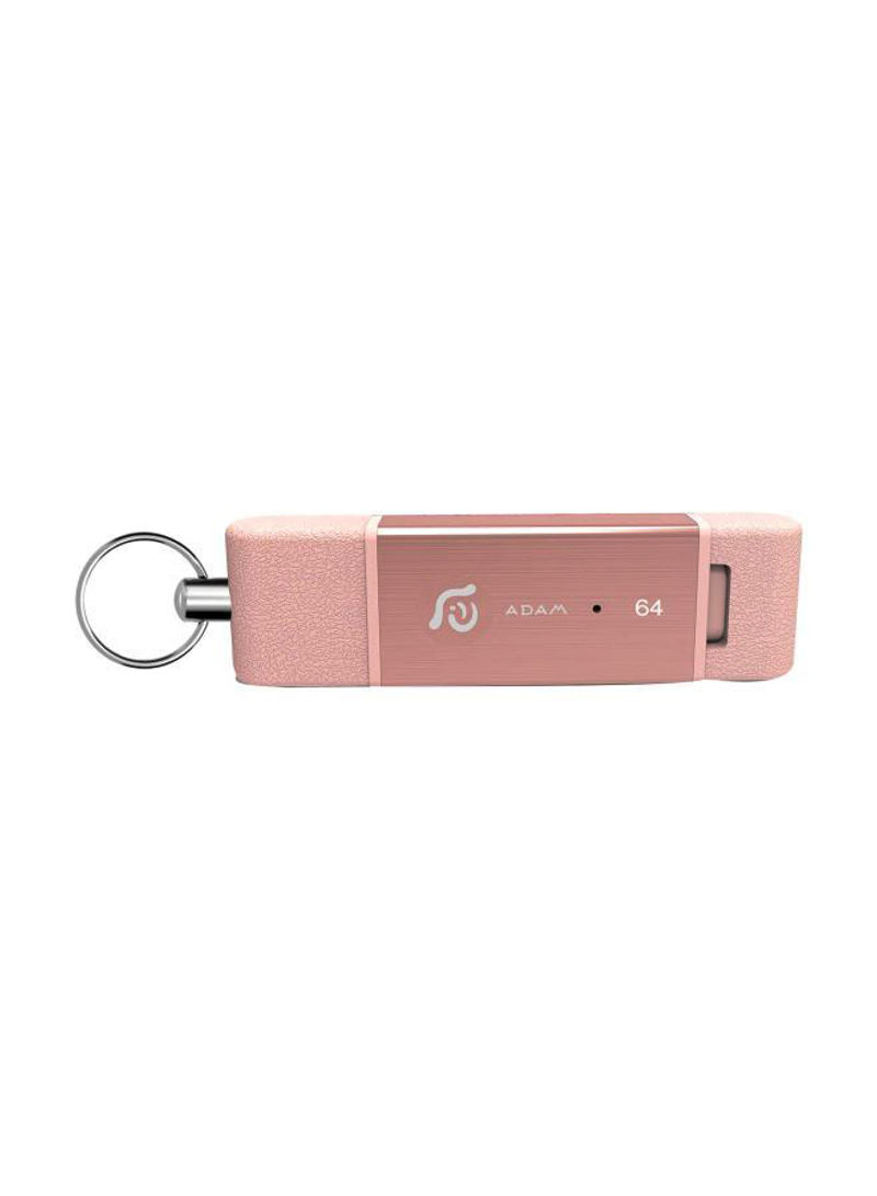 Dual Port USB Flash Drive 32GB Pink