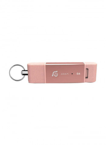 محرك أقراص فلاش بمنفذ USB مزدوج 32غيغابايت وردي