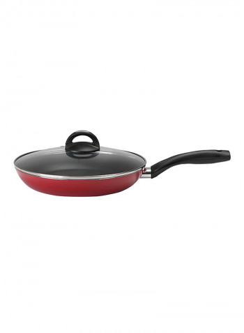 16-Piece Aluminium Cookware Set Red/Black