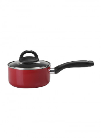 16-Piece Aluminium Cookware Set Red/Black
