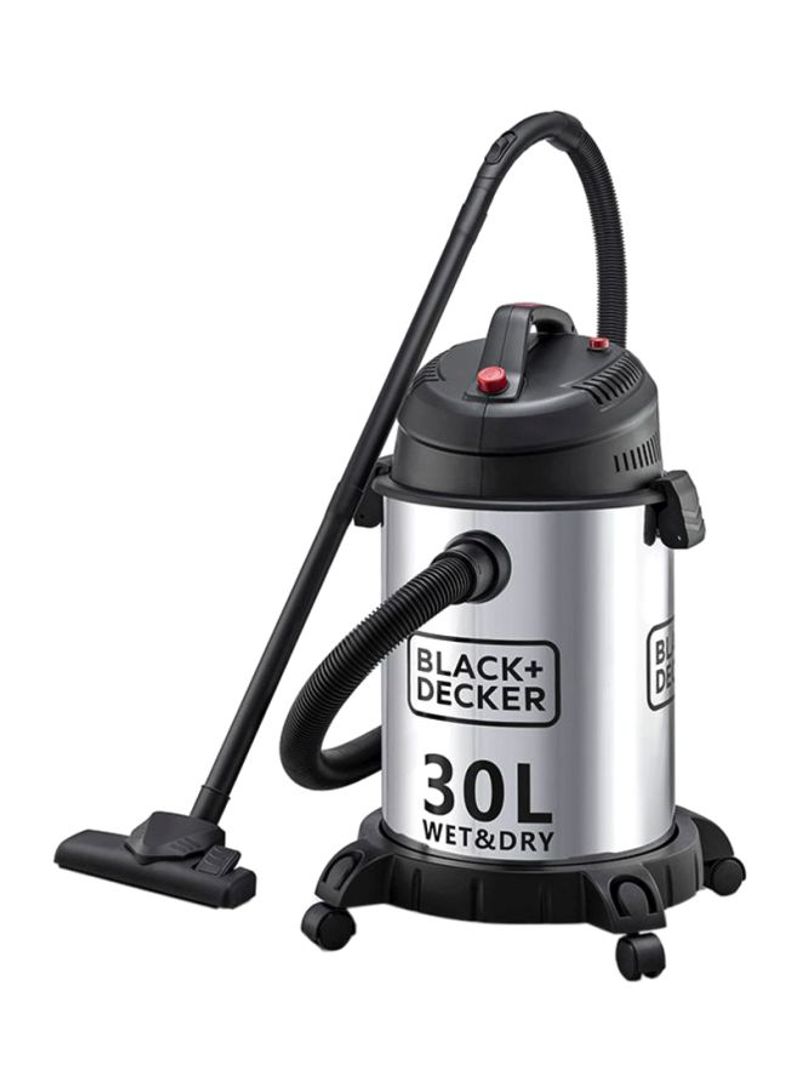 Drum Vacuum Cleaner Stainless Steel With Wet And Dry Function 1610W WV1450 30 l WV1450-B5 Silver/Black 30 l WV1450-B5 Silver/Black