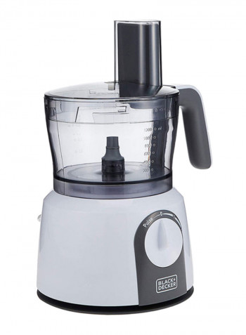 Food Processor 32 Functions 5-in-1 (Blender + Grinder + Dough Maker + Whisker + Food Processor) 1.5 لتر 1000 وات FX1075-B5 أبيض/أسود/رمادي