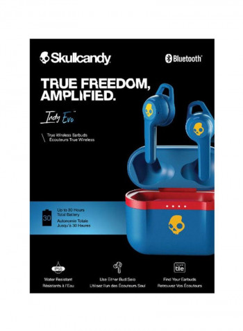 Indy Evo True Wireless Earbuds With Charging Case 92 Blue