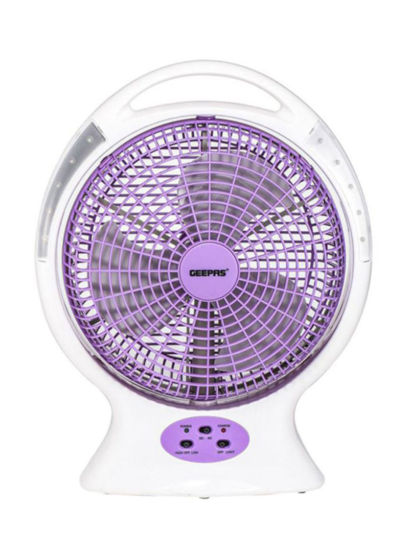 Rechargeable Fan With LED Light 24 W GF9487 Purple/White/Black