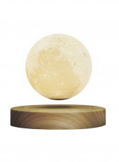 Floating And Spinning  3D Moon Lamp Beige/Yellow 3.9inch
