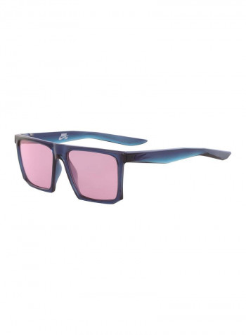 Men's Full Rim Injected Rectangle Sunglass - Lens Size: 56 mm