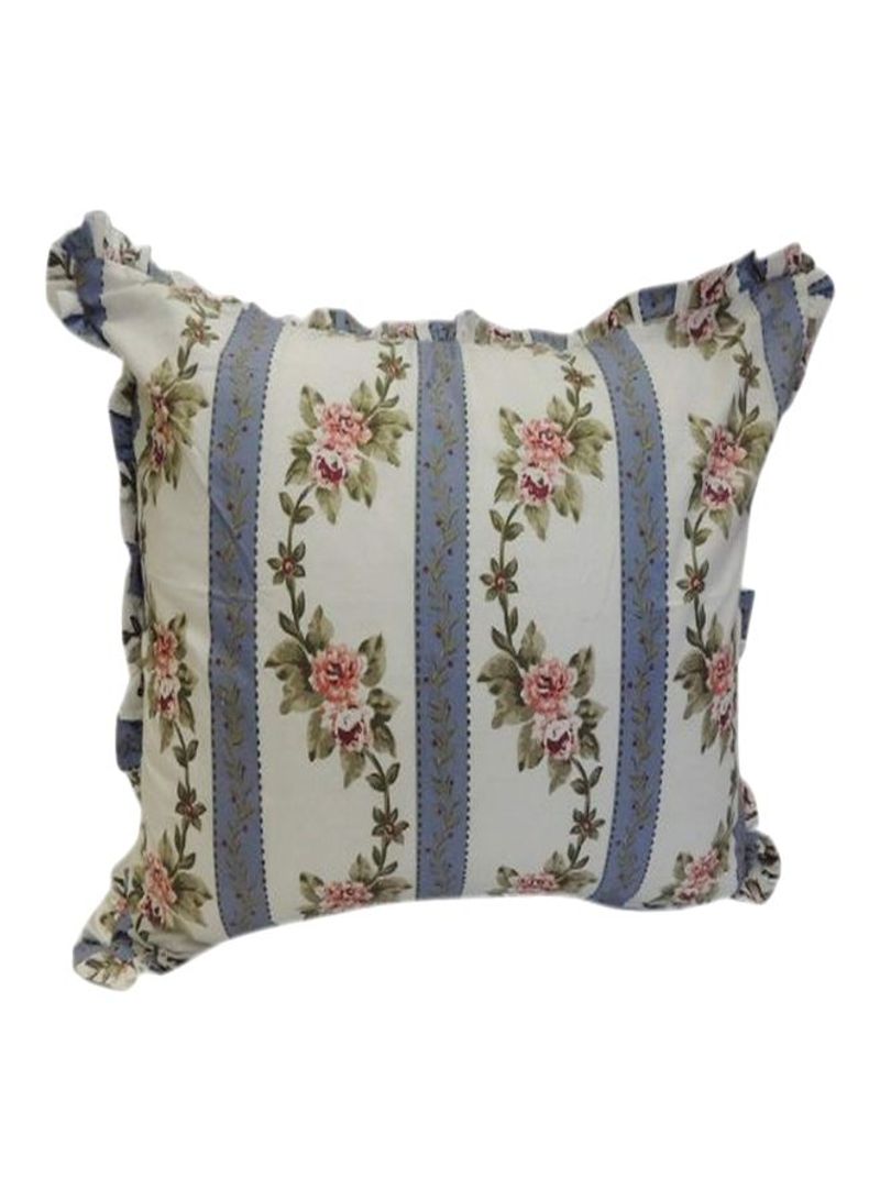 Printed Cotton Pillowcase Antoinette Blue 50.8x76.2x0.6centimeter