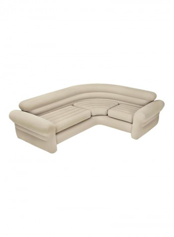 Inflatable Air Corner Sofa Beige 257x203x76cm