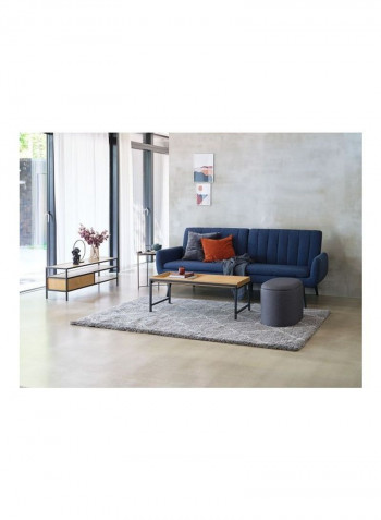 Pouffe Gislev With Storage Asphalt Grey 65 X 35cm