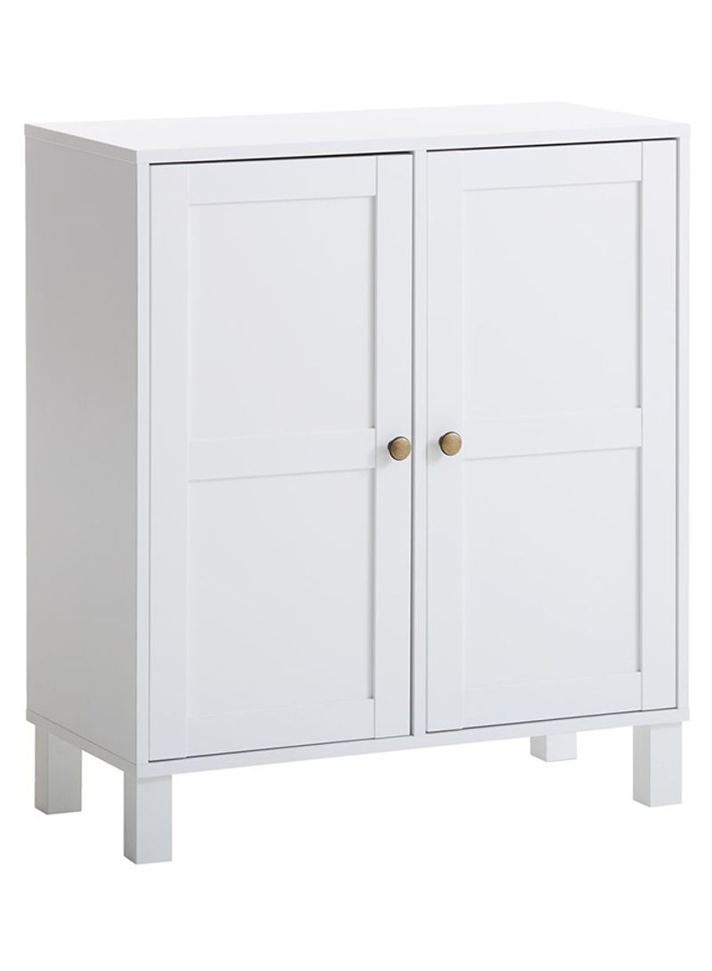 2-Door Cabinet White 71x71x35cm