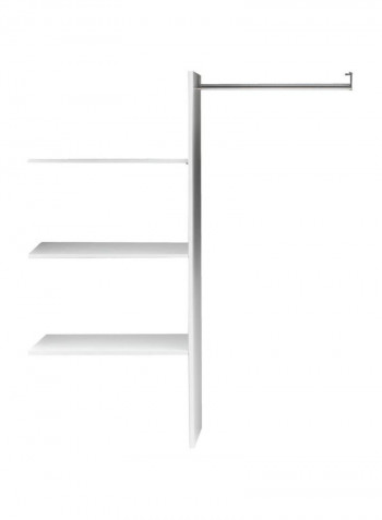 3-Tier Bedroom Organizer Rack White