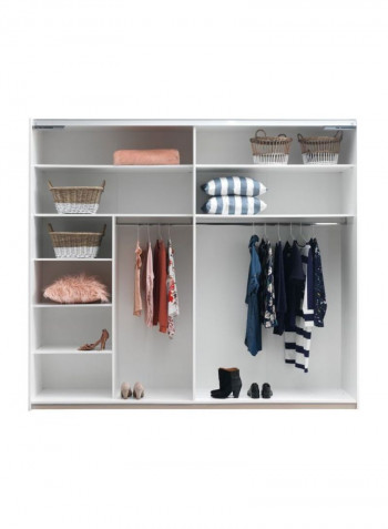 3-Tier Bedroom Organizer Rack White