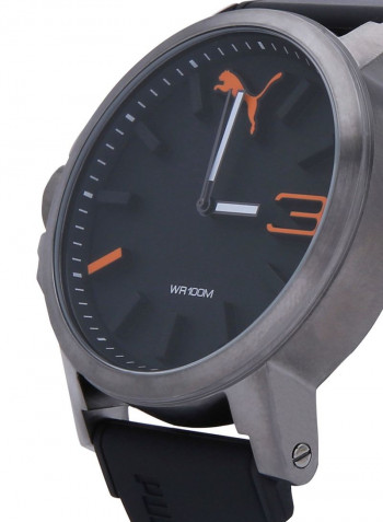 Men's Analog Rubber Strap Watch PU103461015