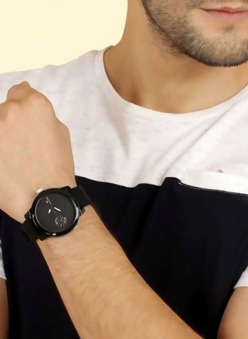 Men's Water Resistant Silicone Analog Watch 1791326