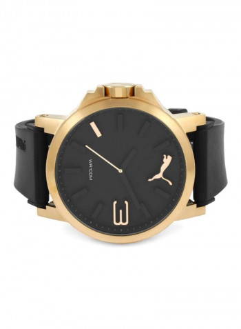 Men's Water Resistant Silicone Analog Watch PU102941005