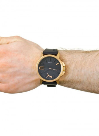 Men's Water Resistant Silicone Analog Watch PU102941005