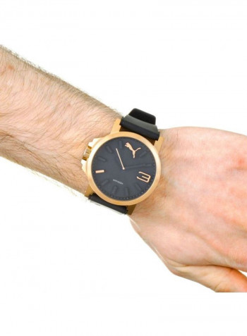 Men's Water Resistant Silicone Analog Watch PU102941005