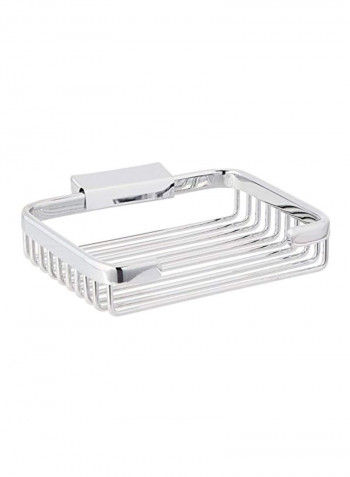 Rectangular Soap Holder Silver 6inch