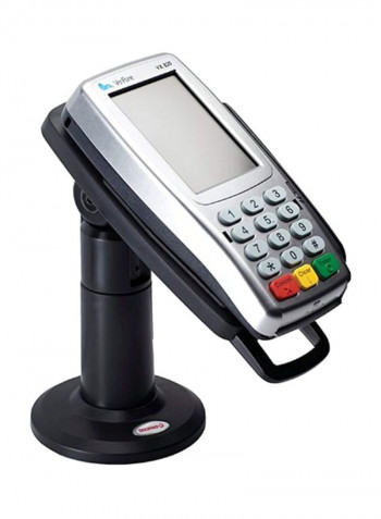 Base With Back Plate Credit Card Terminal Stand For VX805/VX820 Black